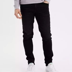 American Eagle Outfitters  AirFlex Athletic Fit Jean  Black  Size 33×32